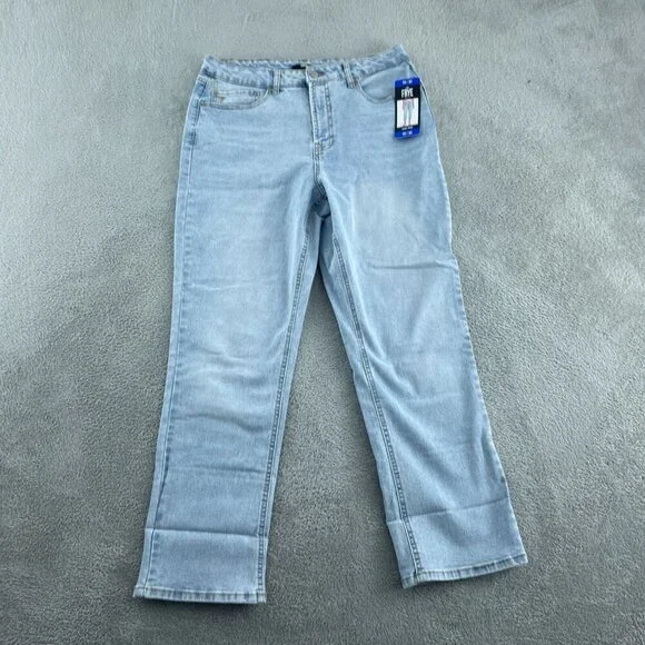 Frye Womens Stevie Wash Jeans Size 10/30 Light Blue Mid-Rise Cropped NWT 3036 - Picture 1 of 12